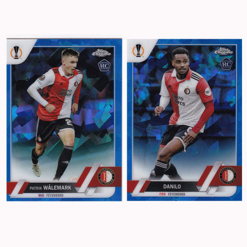 球星卡 蓝碎冰折 2022-23 topps chrome费耶诺德 沃莱马克 达尼洛