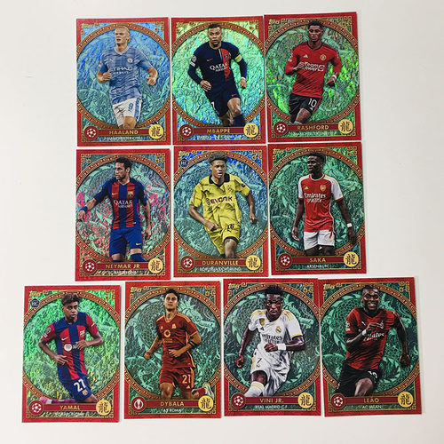 球星卡 龙年 碧玉 2023-24 Topps 内马尔 姆巴佩 亚马尔 哈兰德