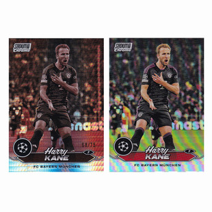 球星卡 凯恩 75编 褐棱镜折 2023-24 Topps chrome 竞技场 拜仁