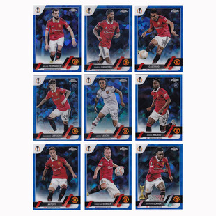 球星卡 蓝碎冰折 2022-23 topps 梅努 曼联 B费 加纳乔 拉什福德