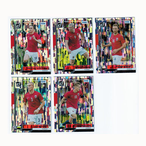 球星卡 哈兰德 厄德高 索尔茨维特 瀑布折 2022-23 DONRUSS 挪威