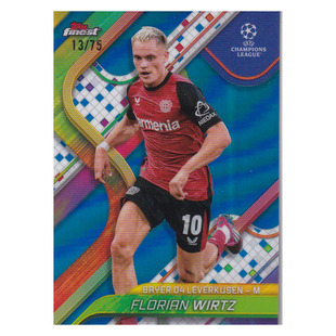 2024 topps 球星卡 勒沃库森 75编蓝折 finest 利物浦 维尔茨
