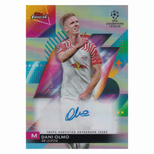 银折 2023 莱比锡 奥尔莫 西班牙 finest 签字 Topps 球星卡