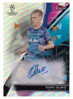 球星卡 奥尔莫 银折 签字 2021-22 topps finest 莱比锡 巴塞罗那