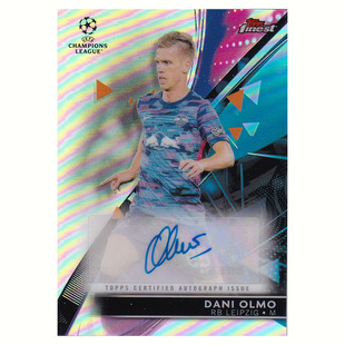 签字 2021 莱比锡 奥尔莫 巴塞罗那 finest 银折 topps 球星卡