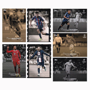 球星卡2022-23 topps 欧冠极简 贝林厄姆 孙兴慜 德布劳内 梅西