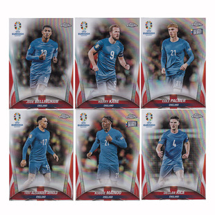 球星卡 英格兰 银折2024欧洲杯 Topps 贝林厄姆 凯恩 赖斯 帕尔默