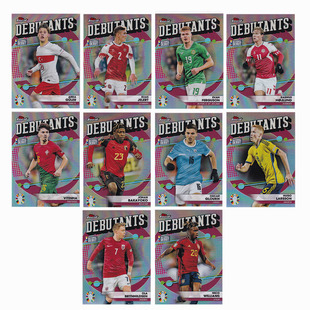 居莱尔 球星卡 finest弗格森 2024欧洲杯topps 霍伊伦德 首秀特卡