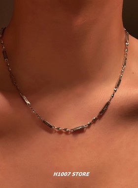 洗澡可戴莫比乌斯环钛钢男项链女