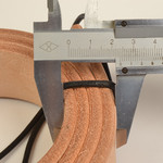 5.5加厚美鞍皮带条男头层牛皮裤带条无头无孔耐用真皮腰带带身