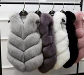 2020秋冬款 外套特价 皮草马甲仿狐狸毛中长款 女士马夹背心显瘦修身