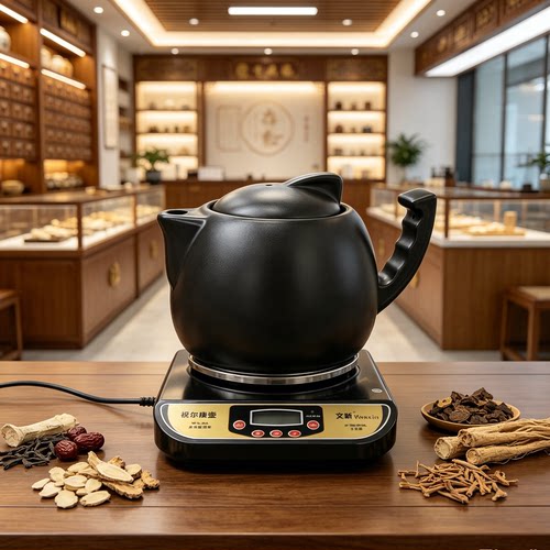 文新分体式全自动养生壶陶瓷