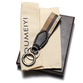 新款 创意欧美钥匙扣皮质 真皮钥匙扣男不锈钢汽车钥匙扣挂件个性