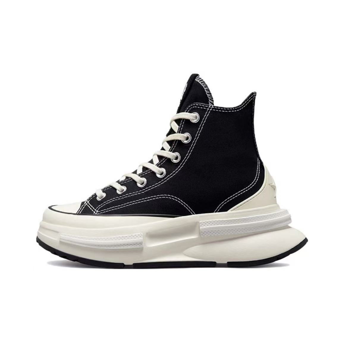 匡威正品Converse Run Star Legacy CX夹心厚底帆布鞋黑色A00869c