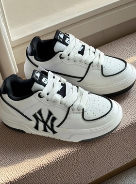MLB Chunky Liner 独特魅力 自由灵动 低帮学长鞋 男女同款 白色