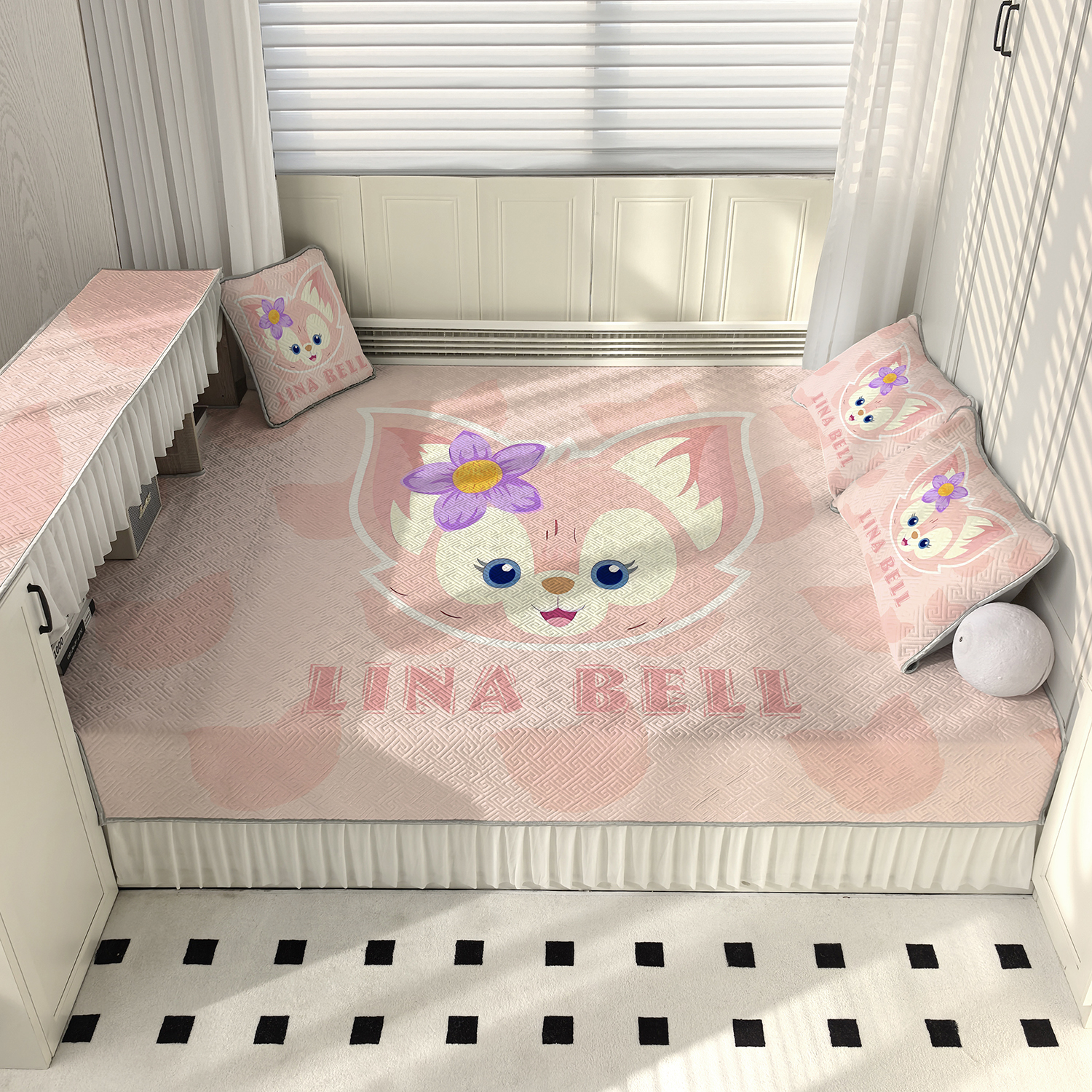 榻榻米专用床盖炕垫四季通用定制床笠防滑床单2025新款玲娜贝尔女