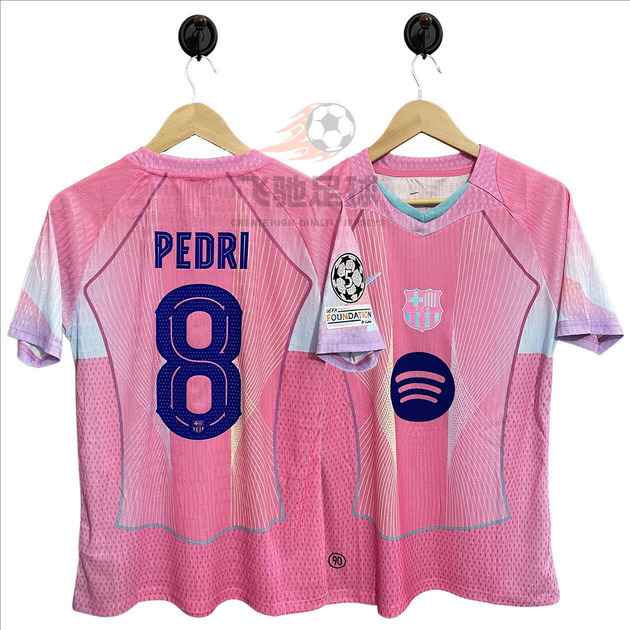 thumbnail for 2526 Barcelona jersey summer quick-drying breathable fan version football uniform printing number, high-end Thai version top training uniform