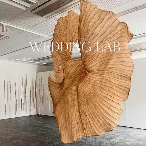 大型纱艺雕塑造型装饰婚礼艺术装饰橱窗陈列商业美陈场景布置