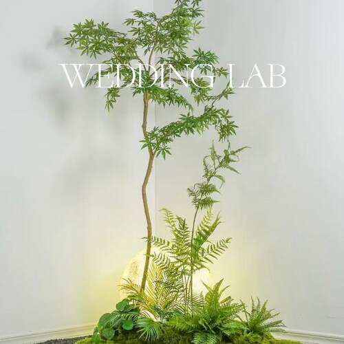 仿真绿植婚礼艺术装饰橱窗陈列商业美陈场景布置艺术装置