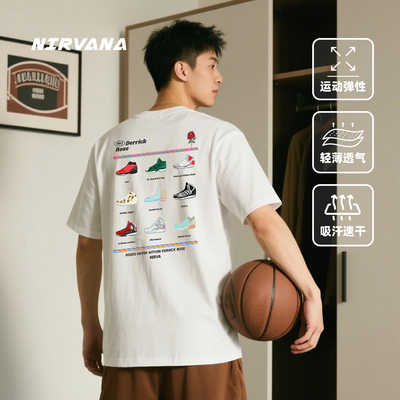 Nirvana原创运动T恤短袖