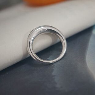 古法制作手工999纯银戒指 简约个性时尚厚重男女指环 尺寸订制