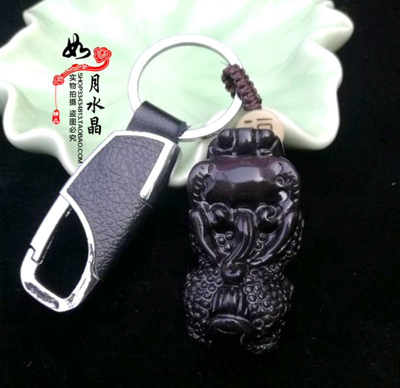 汽车黑曜石貔貅钥匙扣
