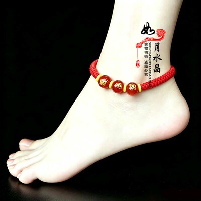 红玛瑙三会水局猪鼠牛吉祥物