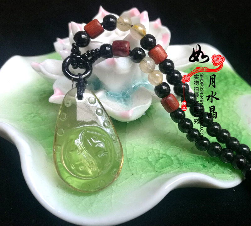 天然黄水晶太极转运鼠黄水晶鼠