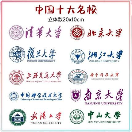 富婆抓周大学立牌宝宝抓周道具一周岁大学抓周桌牌卡纸十大名校牌