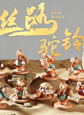原创沙漠骆驼盲盒小摆件宁夏新疆旅游文创礼品公仔创意骆驼礼物