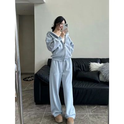 韩版宽松洋气时尚休闲运动套装