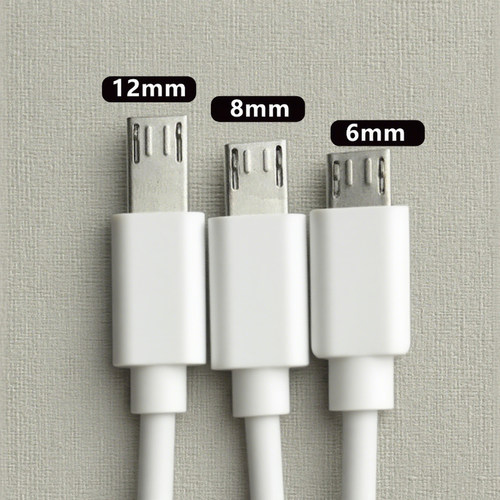 Micro安卓加长头v8数据线老人机充电线8厘米接口特长插头12mm手表