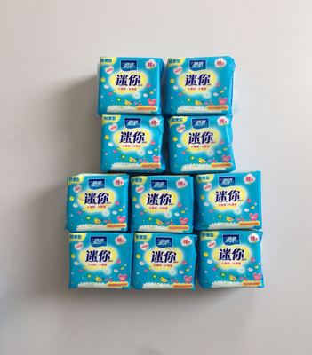 柔柔轻便型迷你巾卫生巾棉柔表层190mm无护翼10片10包包邮