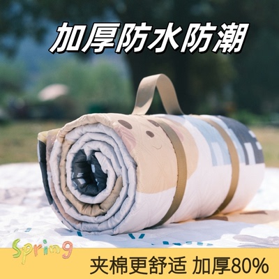 户外野餐垫防潮垫露营垫防水防潮加厚帐篷地垫音乐节坐垫沙滩垫子