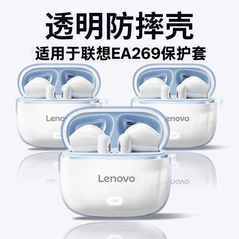 适用联想EA269无线蓝牙耳机保护套新款透明全包防摔分体式软壳图片