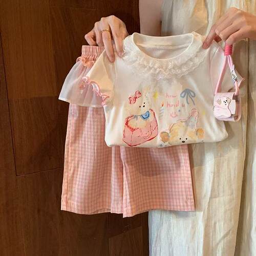 女童洋气甜美套装夏季新款