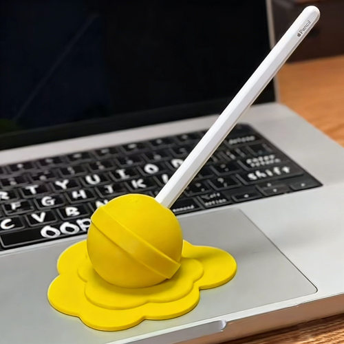 3D打印苹果铅笔棒棒糖笔架