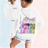 帽衫 Saja boys周边潮流男女童连帽卫衣春秋休闲儿童薄款