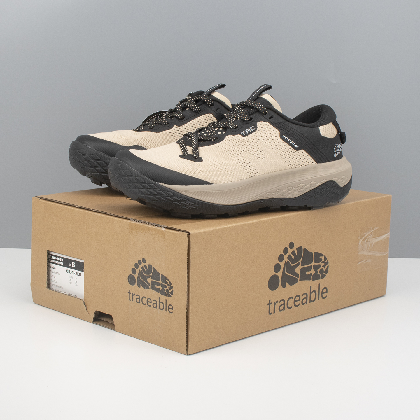 高端牛货！traceable秋冬山地探险防滑户外运动登山鞋越野跑鞋男