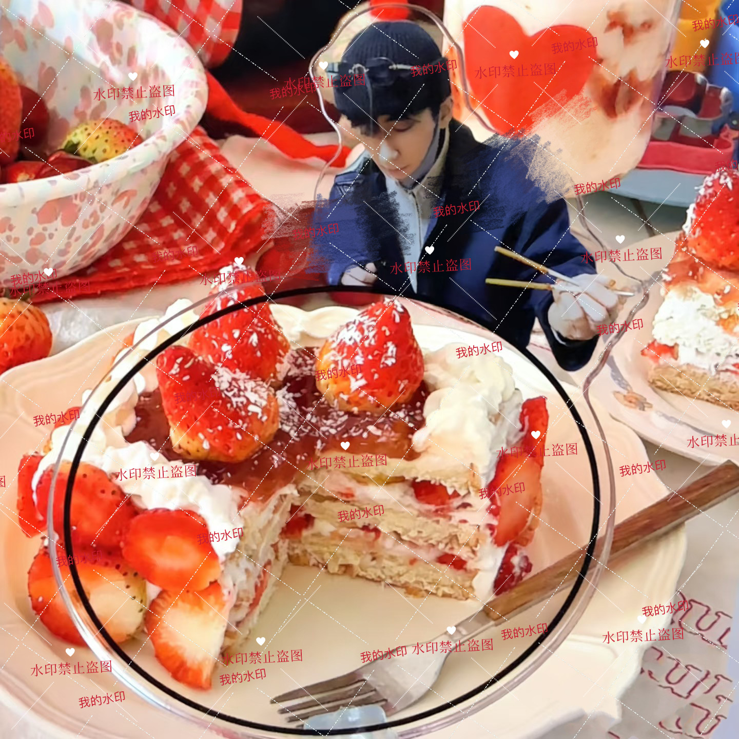 朱一龙吃饭周边亚克力吃饭打卡棒高颜值可爱拍照打卡谷子应援