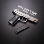 Clip bé cs ăn gà thiết bị trẻ em súng nước bằng tay mô phỏng tóc đơn có thể ra mắt đồ chơi súng nhỏ hoang dã - Súng đồ chơi trẻ em súng bắn đạn nhựa liên thanh