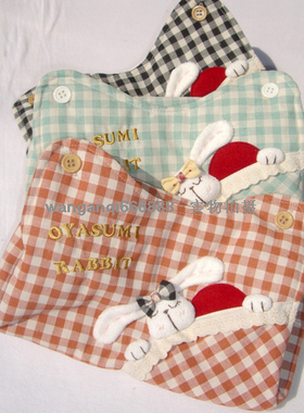 创意好生活*出口日单萌萌大耳朵睡兔布艺纸巾盒套-ZA03