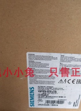 西门子软启动器 3RW3026-1BB04 3RW30261BB04 现货 特价质保一年