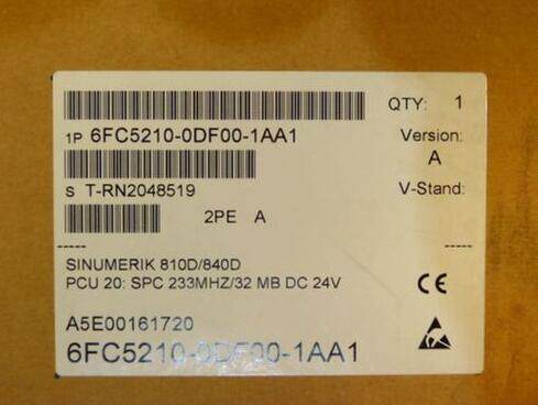 6FC5210-0DF00-1AA1西门子数控单元6FC5 210 6FC52100DF001AA1