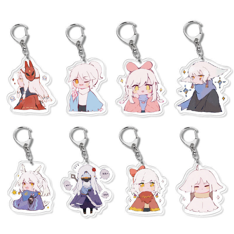 灵狐社 sky光遇周边钥匙扣游戏同人挂件龙骨平菇头卡卡西徽章包邮