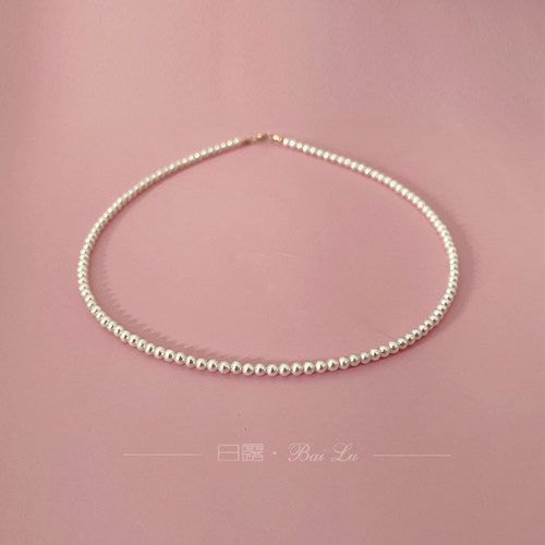 白露珠宝工作室18K珍珠强光项链