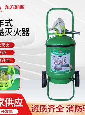 东消推车式水基灭火器25L45L高压细水雾灭火器工厂专用绿色灭火器