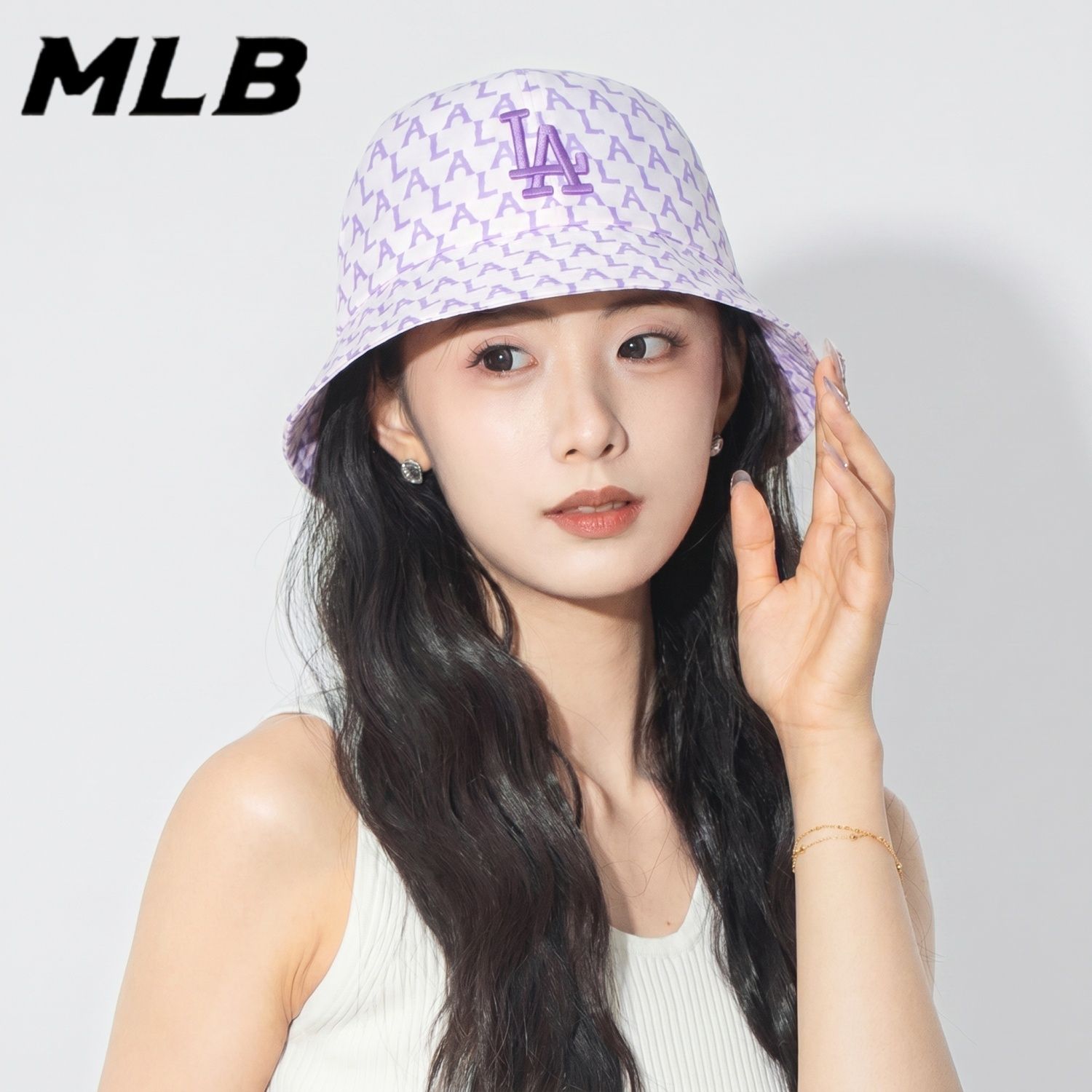 MLB男女款潮运动出游遮阳渔夫帽图片