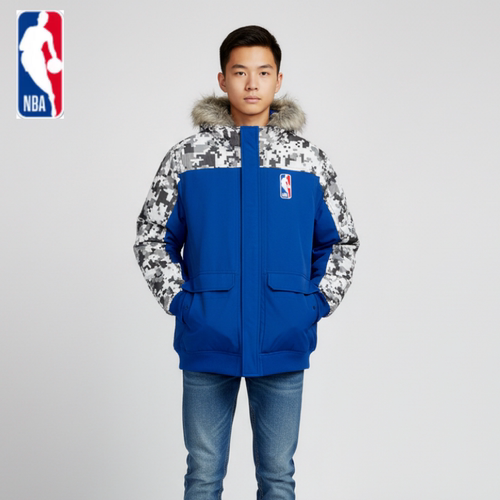 NBA青少年连帽棉服外套