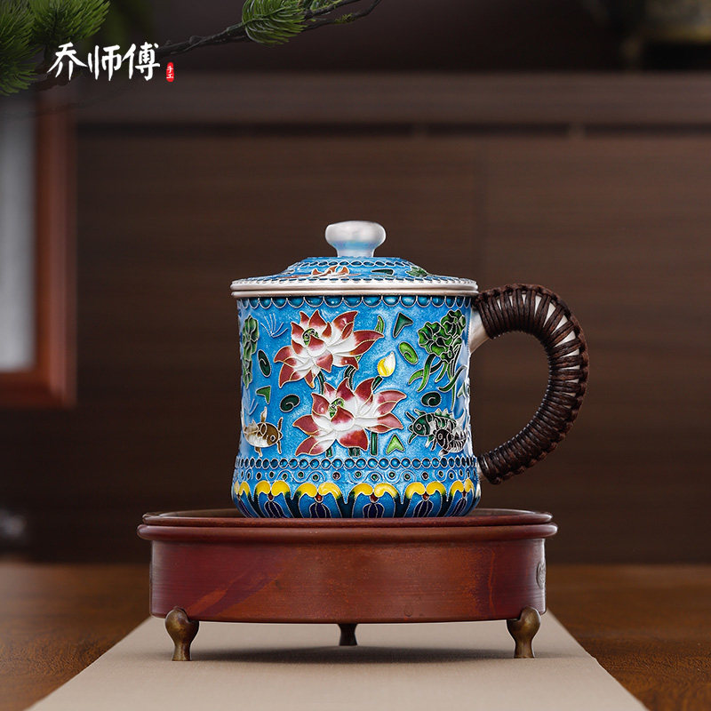 银茶杯纯银999主人杯保温杯单杯怀旧老式茶缸子办公杯足银银水杯